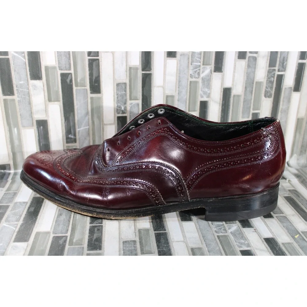 The Florsheim Shoe Imperial Duality Brown Leather Shoes Size‎ 10 No Laces